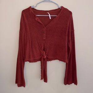 Rust Cropped Sweater